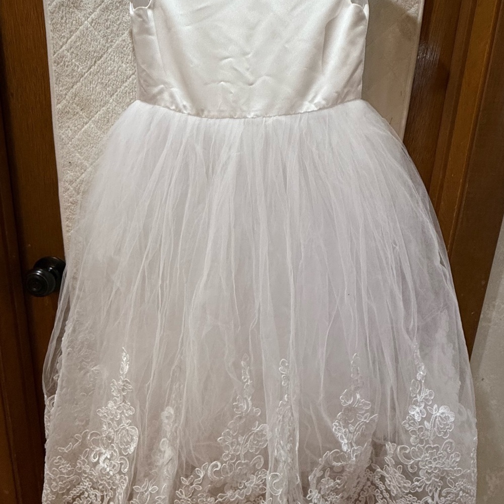 Elegant White Kids Dress